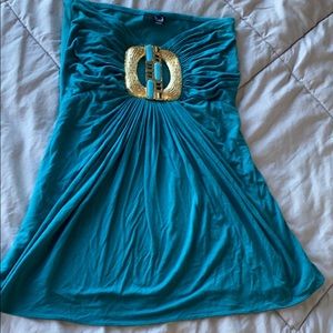 Sky strapless dress top